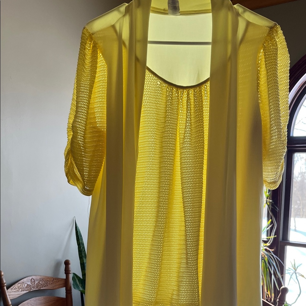 Elegant Yellow Women's Top